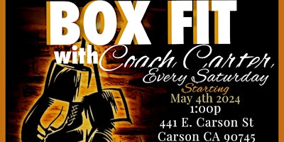 Imagem principal do evento "Box Fit" with Coach Carter