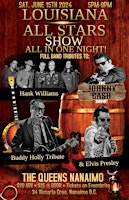 Primaire afbeelding van JOHNNY CASH, ELVIS, BUDDY HOLLY & HANK WILLIAMS FULL BAND TRIBUTES LIVE!