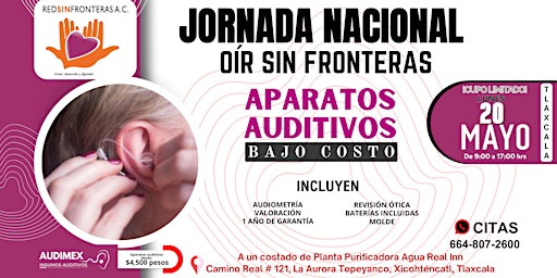 Hauptbild für JORNADA  AUDITIVA   "OÍR SIN FRONTERAS" en TLAXCALA