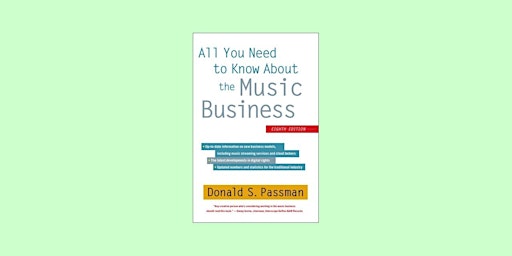 Download [EPub]] All You Need to Know About the Music Business By Donald S. primary image