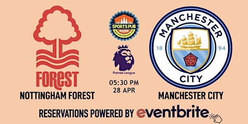 Nottingham Forest v Manchester City | Premier League - Sports Pub La Latina primary image