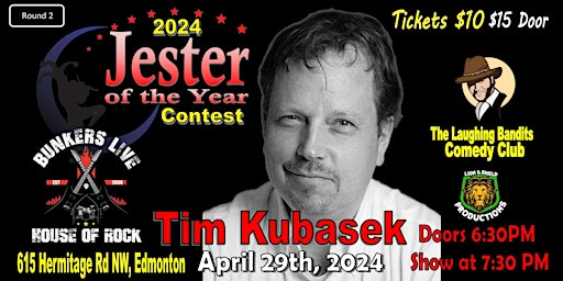Primaire afbeelding van Jester of the Year Contest - Bunkers Live Starring Tim Kubasek