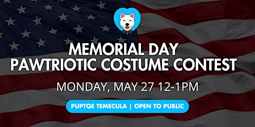 Primaire afbeelding van Memorial Day Pawtriotic Costume Contest