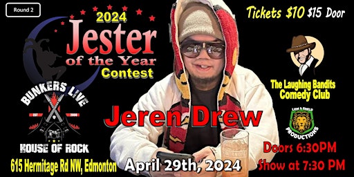 Imagem principal de Jester of the Year Contest - Bunkers Live Starring Jeren Drew