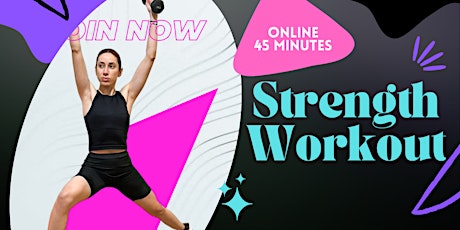 Get ready for summer with a 45-minute virtual strength workout to tone