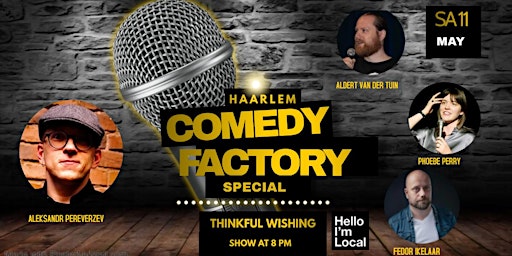 Imagem principal do evento Haarlem Comedy Factory Special | Thinkful Wishing