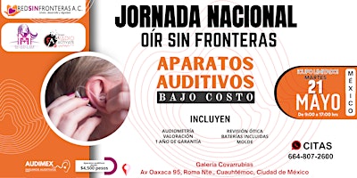 Immagine principale di JORNADA  AUDITIVA   "OÍR SIN FRONTERAS" en CD DE MÉXICO 
