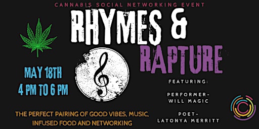Imagem principal do evento Rhymes and Rapture: A Cannabis Social Networking Event