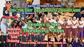 BACHATA DANCE TEAM TRAINING GROUP IN ALAMEDA primary image