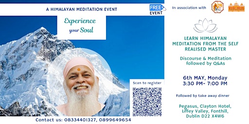 Imagem principal do evento Experience Your Soul -  Meditation With The Self Realised Himalayan Master