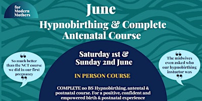 For Modern Mothers Group Hypnobirthing & Birth Preparation // June 2024 primary image