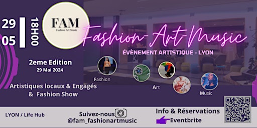 Primaire afbeelding van FAM. Fashion Art Music.                              Lyon 2nd Edition