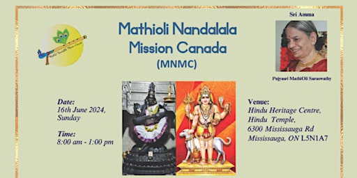 Mathioli Nandalala Mission Canada: Saraswathy Homam & Sri Kala Bhairava Aradha primary image