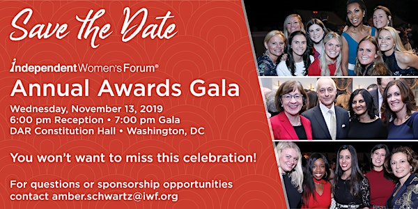 2019 Annual Awards Gala | Independent Women's Forum