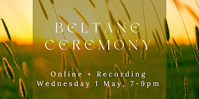 Image principale de Online Beltane Ceremony