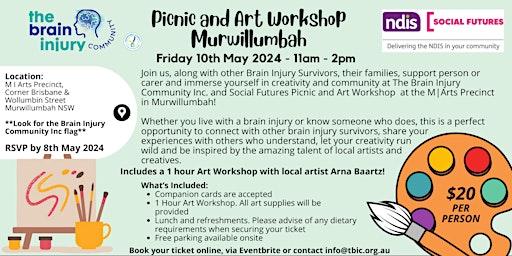 TBIC and Social Futures - Picnic and Art Workshop, Murwillumbah primary image