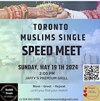 Toronto Muslim Speed Meet primary image