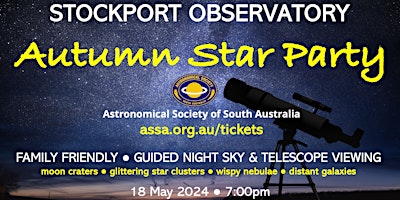 Imagem principal do evento Stockport Observatory Autumn Star Party