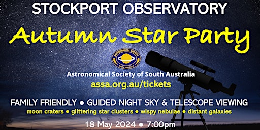 Stockport Observatory Autumn Star Party  primärbild