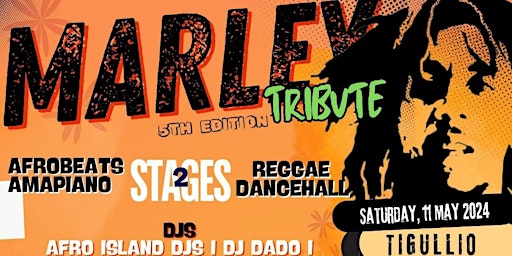 Primaire afbeelding van MARLEY Tribute 5th Edition - 2 stages! AFROBEATS AMPIANO - REGGAE DANCEHALL