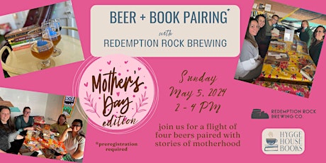 Beer + Book Pairing at Redemption Rock Brewing