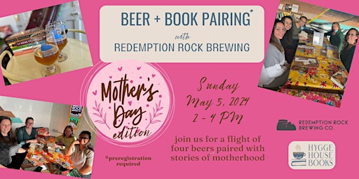 Immagine principale di Beer + Book Pairing at Redemption Rock Brewing 
