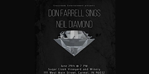 Imagem principal do evento Don Farrell sings Neil Diamond