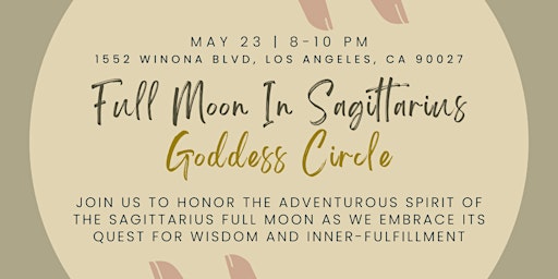 Hauptbild für Goddess Circle - Full Moon in Sagittarius