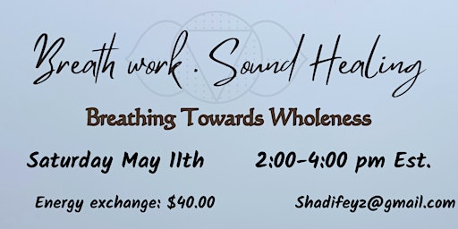 Imagem principal do evento Breath Work . Sound Healing