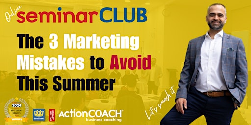 Hauptbild für The 3 Marketing Mistakes To Avoid This Summer