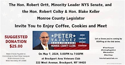 Support & Connect: An Evening Coffee Meet with Monroe’s Next County Clerk.