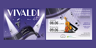 Concert * Vivaldi A Dit * Samedi 8 Juin 2024 à 20h30 primary image