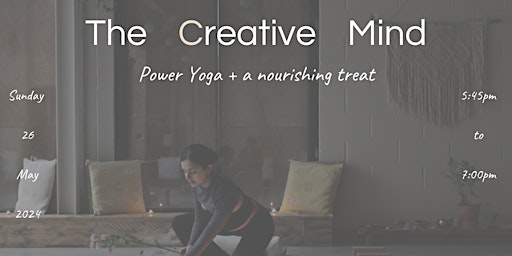 Image principale de The Creative Mind flow and a healthy treat  - Indaba Yoga Studio