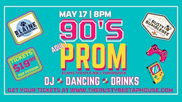Image principale de 90's Adult Prom Blaine Youth Basketball Fundraiser