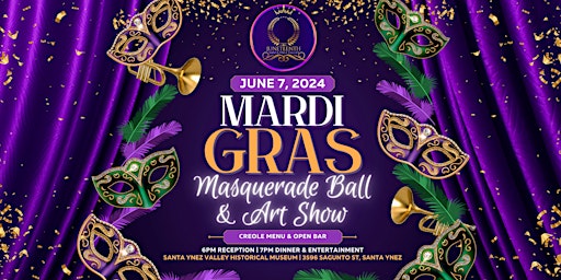 Imagem principal do evento Mardi Gras Masquerade Ball & Art Show