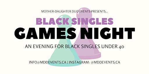 Ottawa Black Singles - Games Night primary image