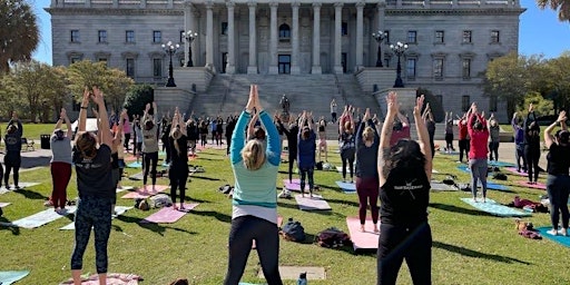 Primaire afbeelding van Free Yoga at the South Carolina Statehouse to celebrate Summer Solstice