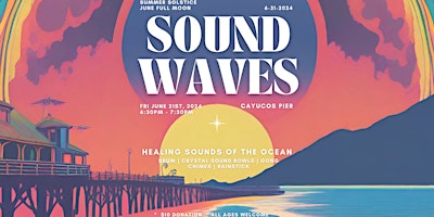 Imagem principal do evento SOUND WAVES - Summer Solstice Full Moon Beach Healing