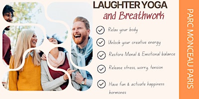 LAUGHTER YOGA and BREATHWORK - PARC MONCEAU primary image