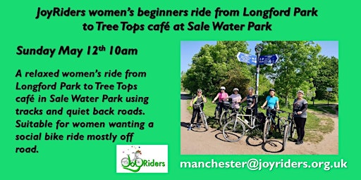 JoyRiders women's beginners ride from Longford Park  to Tree Tops cafe primary image