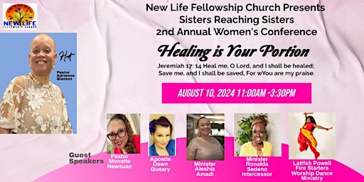 Healing is Your Portion Women’s Conference primary image
