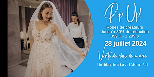 Imagem principal do evento Opportunity Bridal - Vente de robes de mariée - Laval