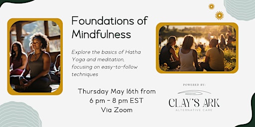 Primaire afbeelding van Foundations of Mindfulness: A Virtual Hatha Yoga Workshop