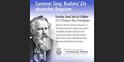 Hauptbild für Summer Sing: Brahms’ Ein deutsches Requiem