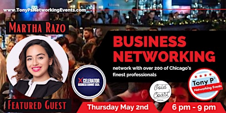 Tony P's May Business Networking Event at Gold Coast Social: Thurs May 2nd