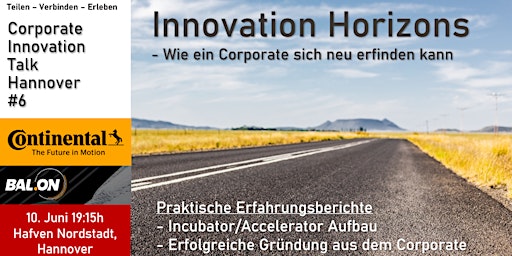 Corporate Innovation Talk Hannover #6 Innovation Horizons primary image