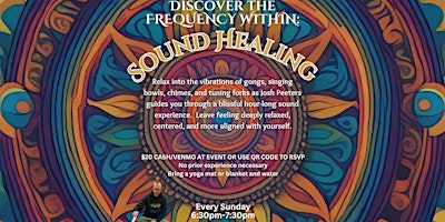Imagem principal do evento Discover The Frequency Within: Sound Healing