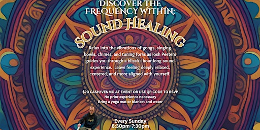Imagem principal do evento Discover The Frequency Within: Sound Healing