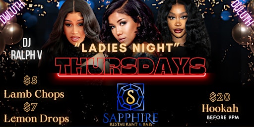 Ladies Night Thursdays @ Sapphire Duluth GA primary image