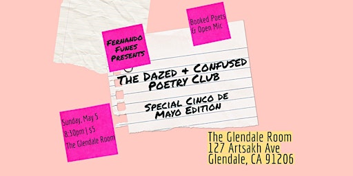 Imagem principal do evento Dazed and Confused Poetry Club 2024